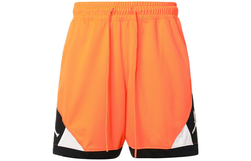 Jordan Air Jordan Dri-FIT Basketball Sports Training Splicing Shorts Orange CV3087-803 outlook