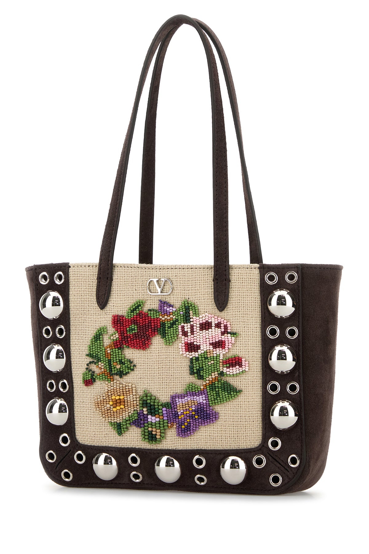 Brown suede Nellcôte shoulder bag - 2