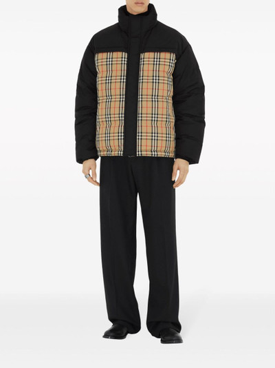 Burberry Vintage check-pattern reversible padded jacket outlook