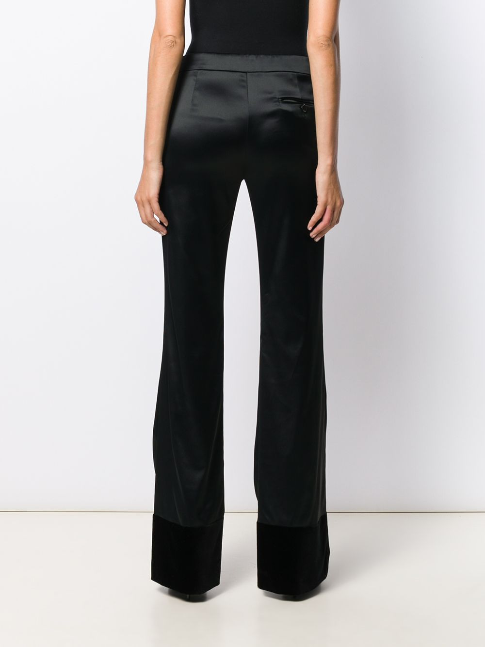 high-rise flared trousers - 4