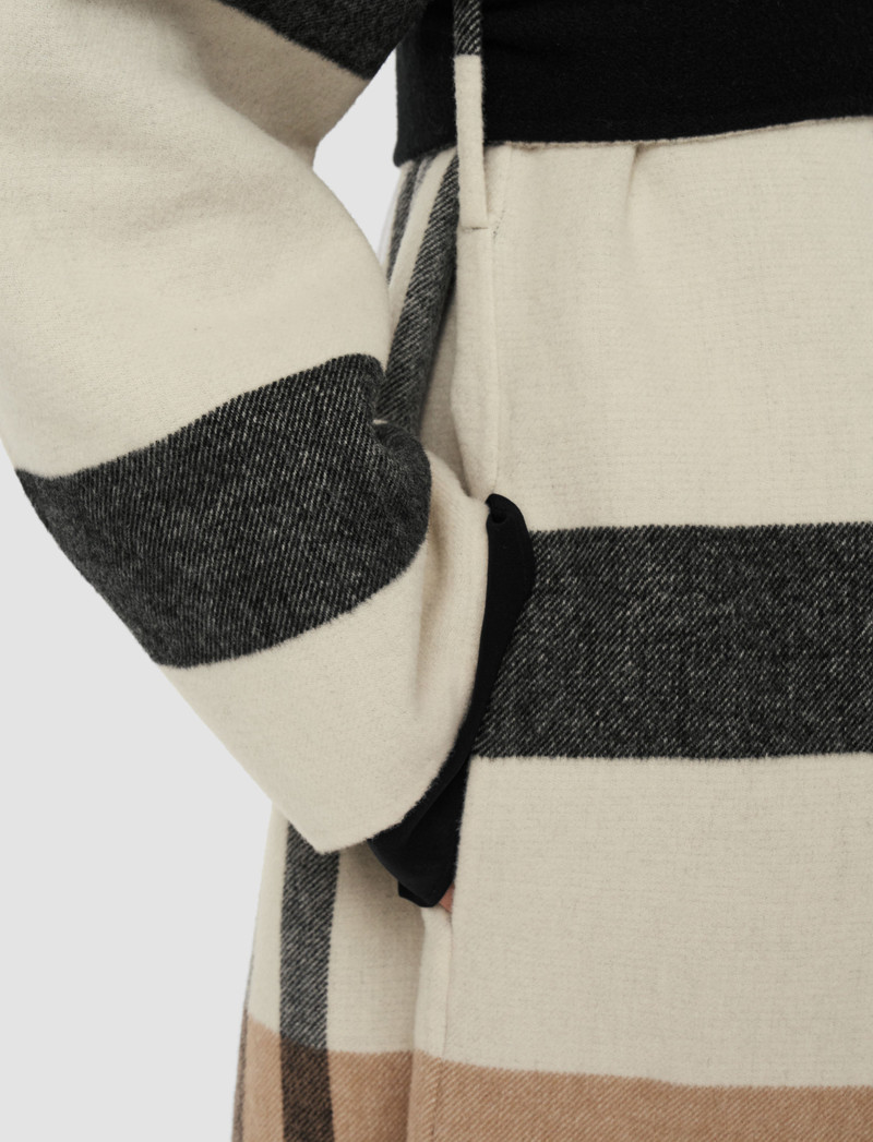 Merton Reversible Check Wool Coat 5