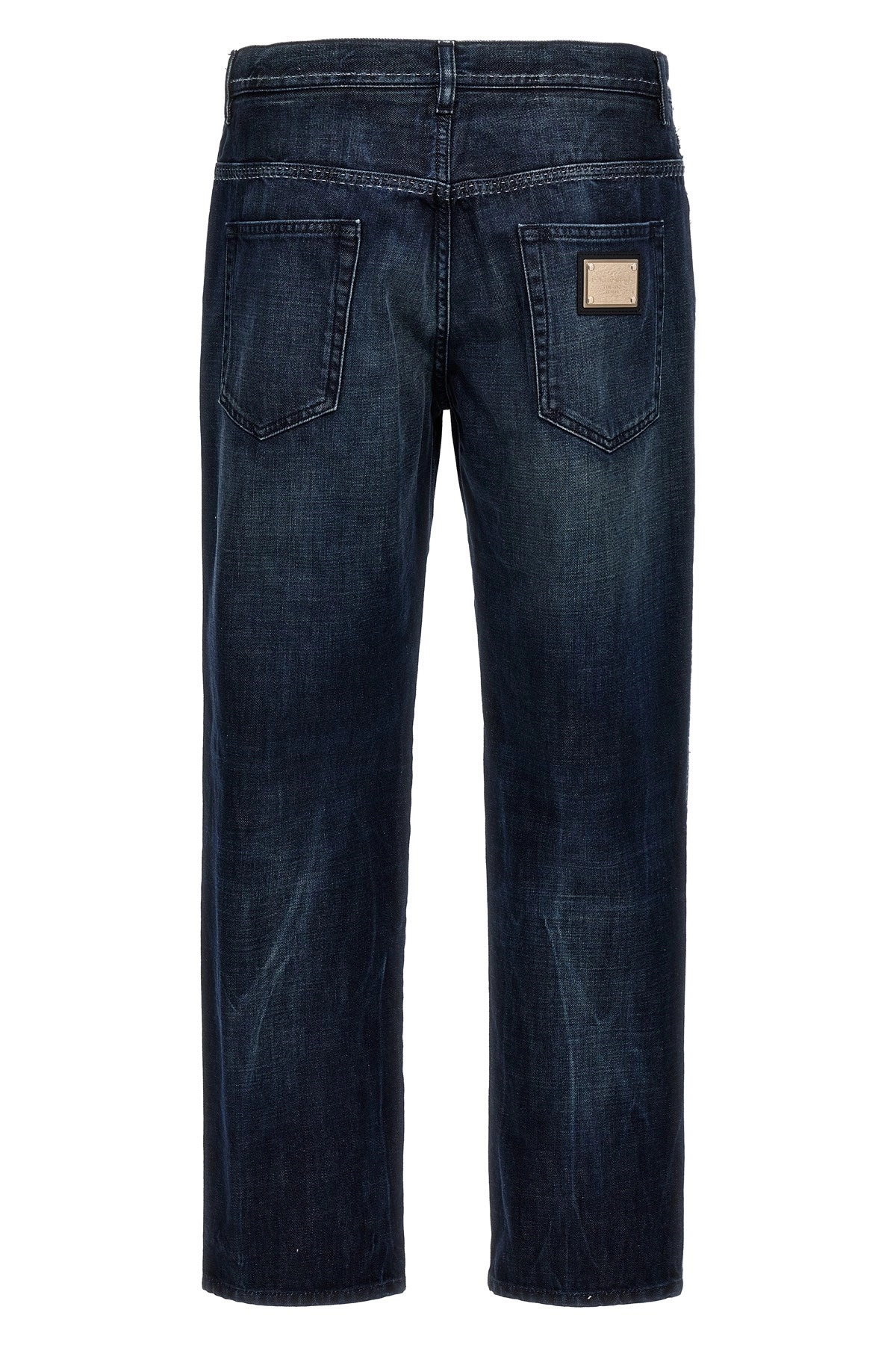 Fringed stitching jeans - 3