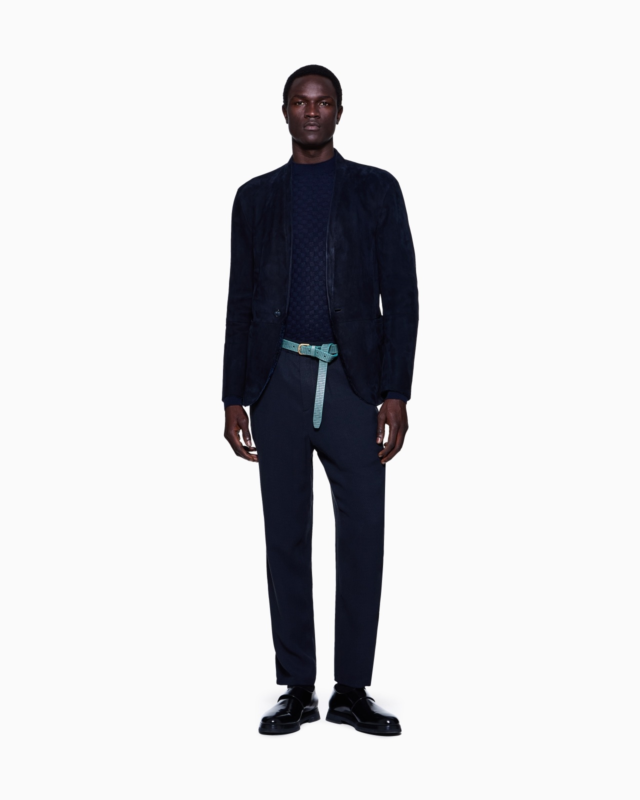 CREW-NECK JUMPER IN CASHMERE AND SILK - 2
