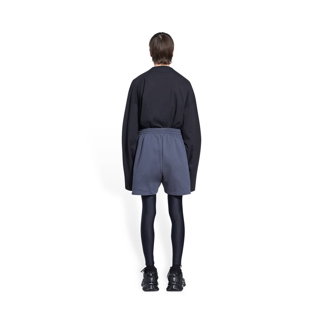 Men's Political Campaign Sweat Shorts in Grey - 4