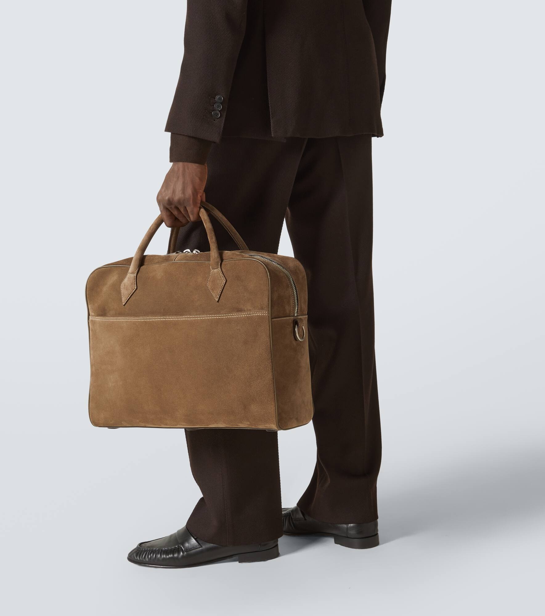 Closer All Day suede briefcase - 2
