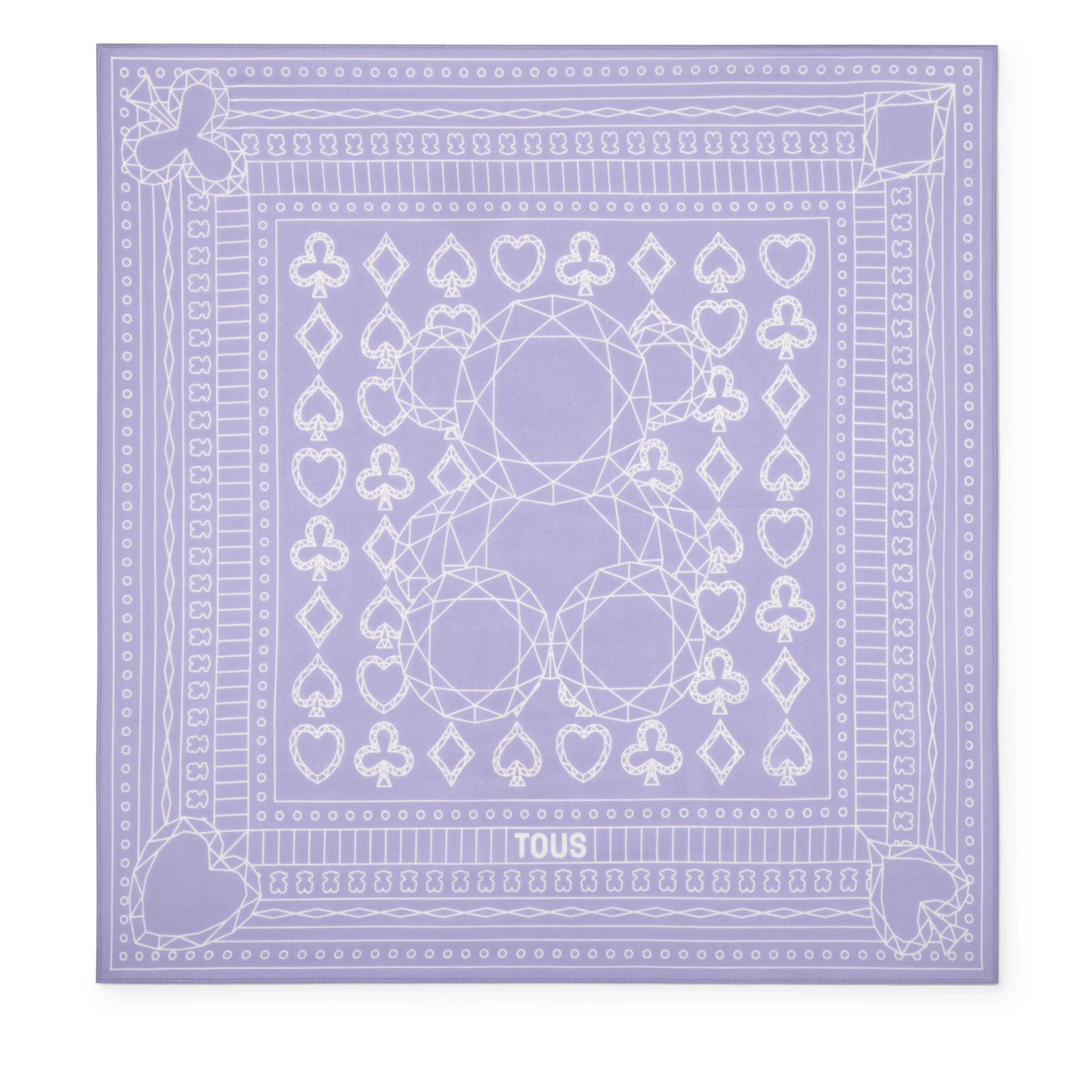 Small square mauve Scarf TOUS All in Bandana - 1