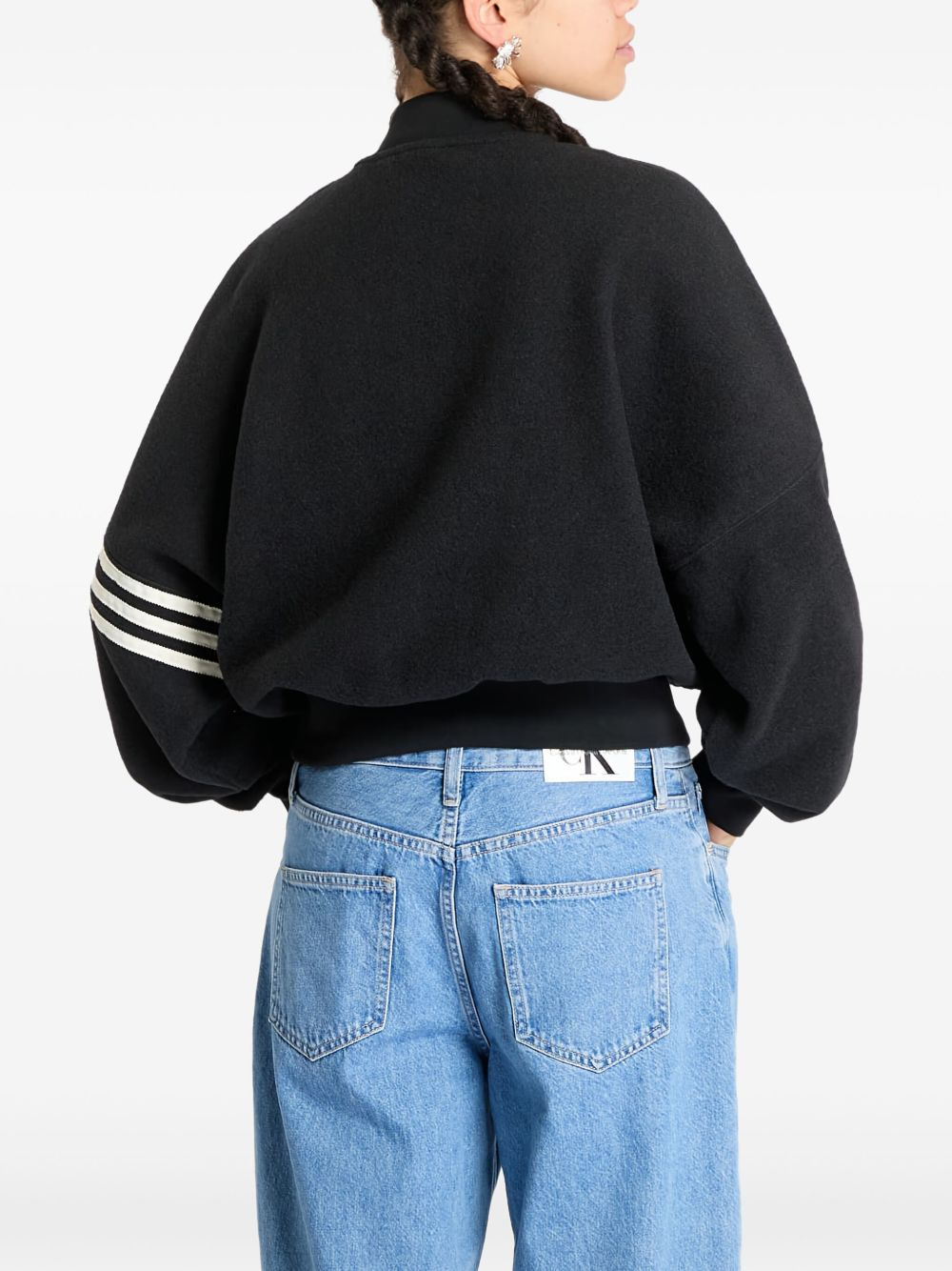 stripe-detail varsity jacket - 3