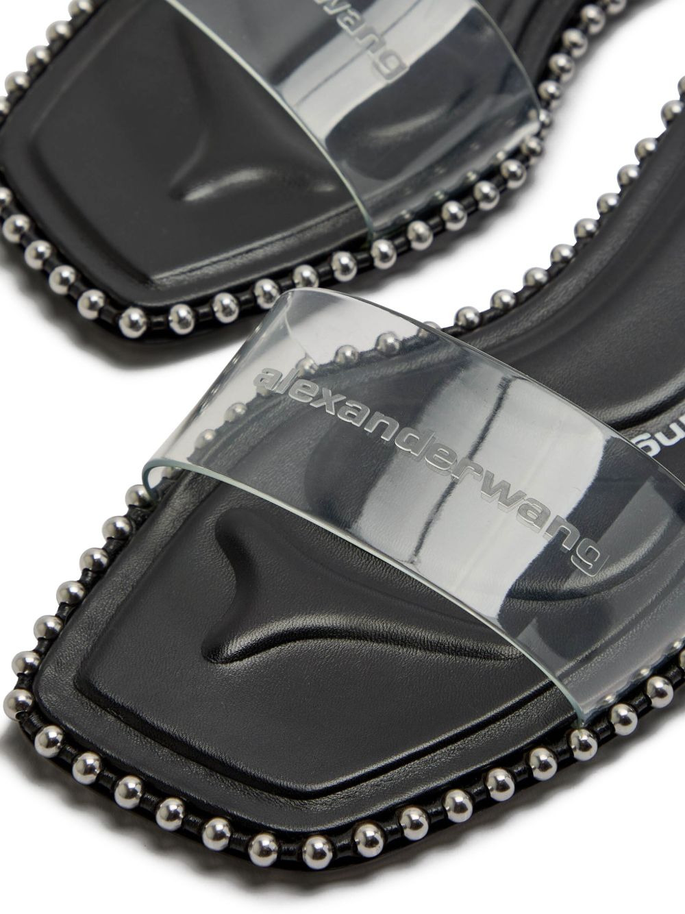 clear-strap flat sandals - 3
