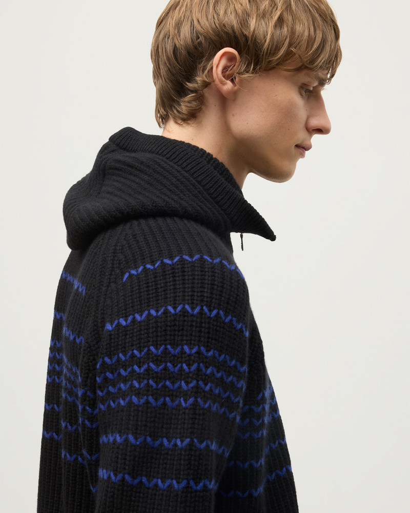 Nevis Black Cashmere Hood 5