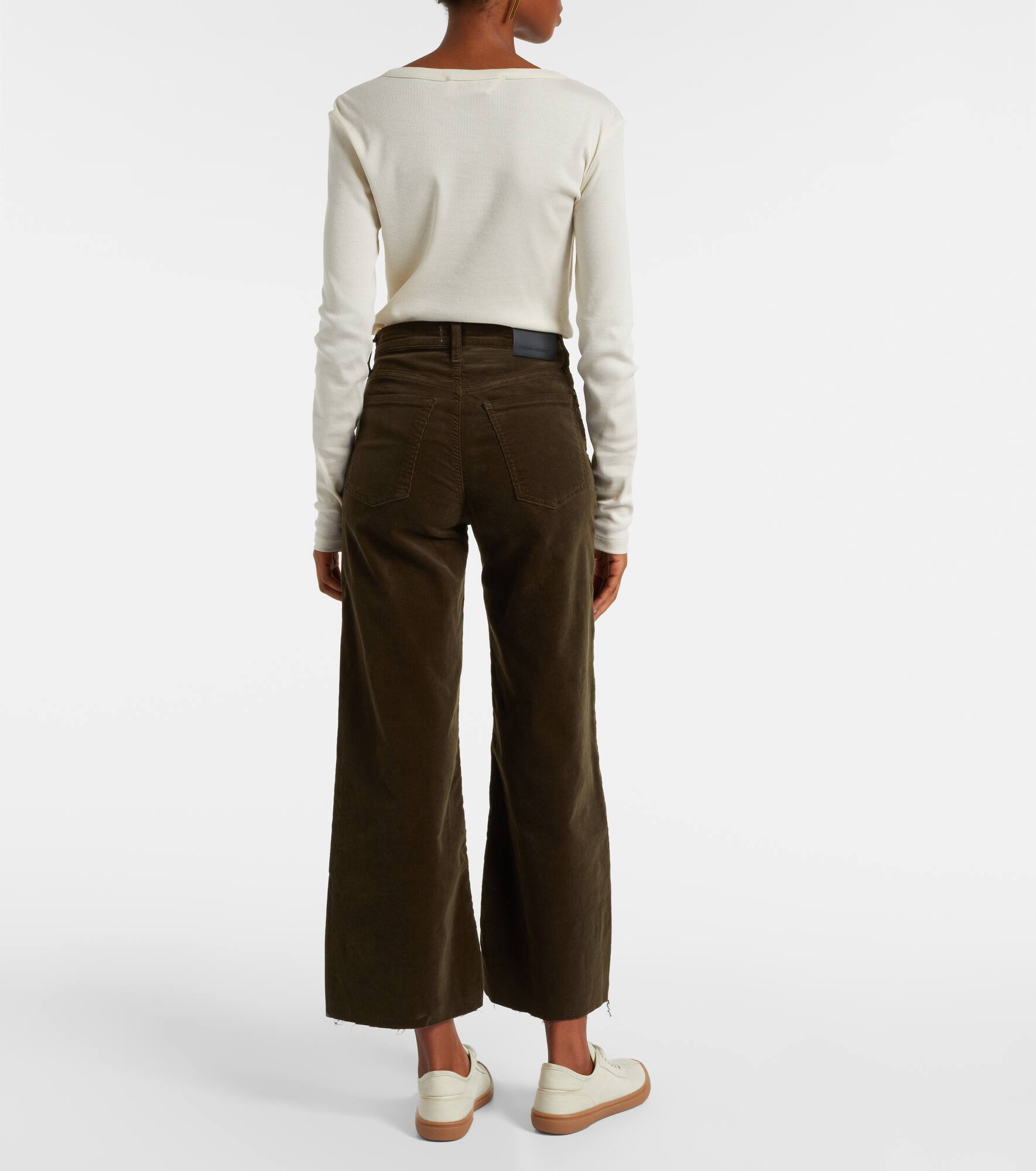 Lyra cotton corduroy wide-leg pants - 3