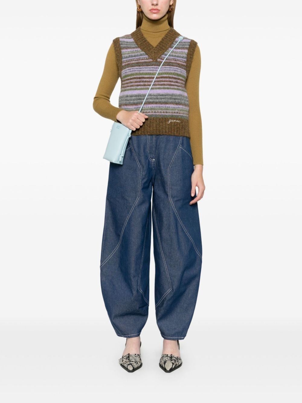 striped vest - 2