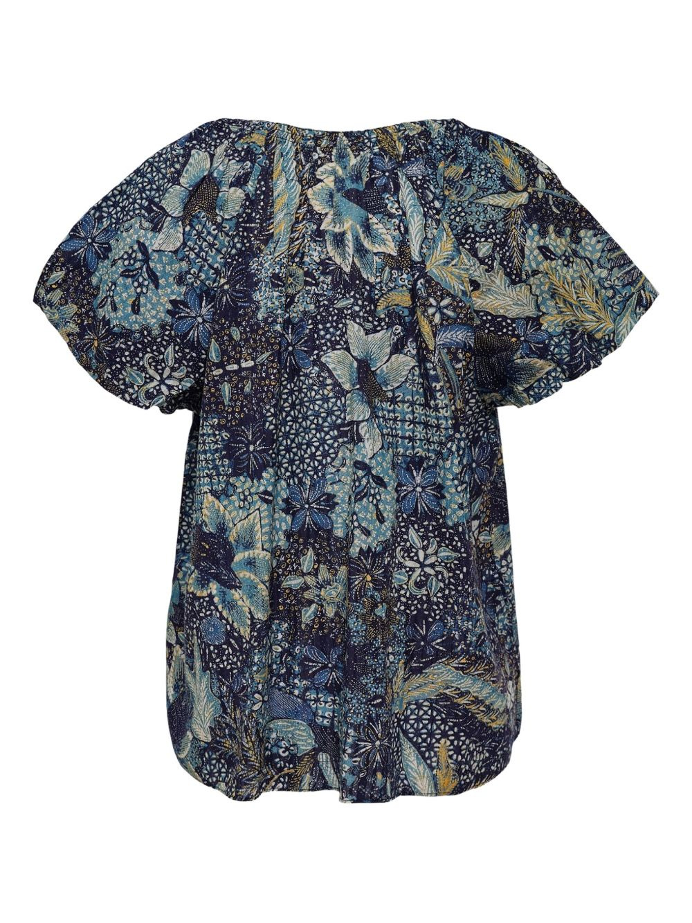 Issa floral-print puff-sleeve top - 2