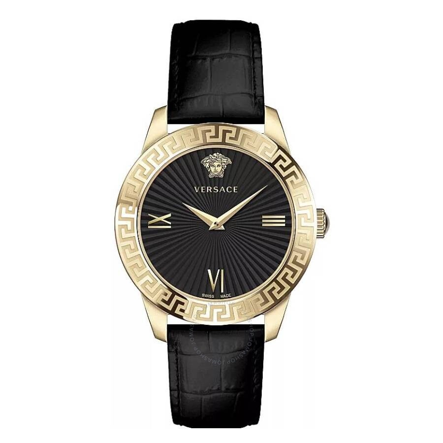 Versace Greca Signature Quartz Black Dial Ladies Watch VEVC00319 - 1