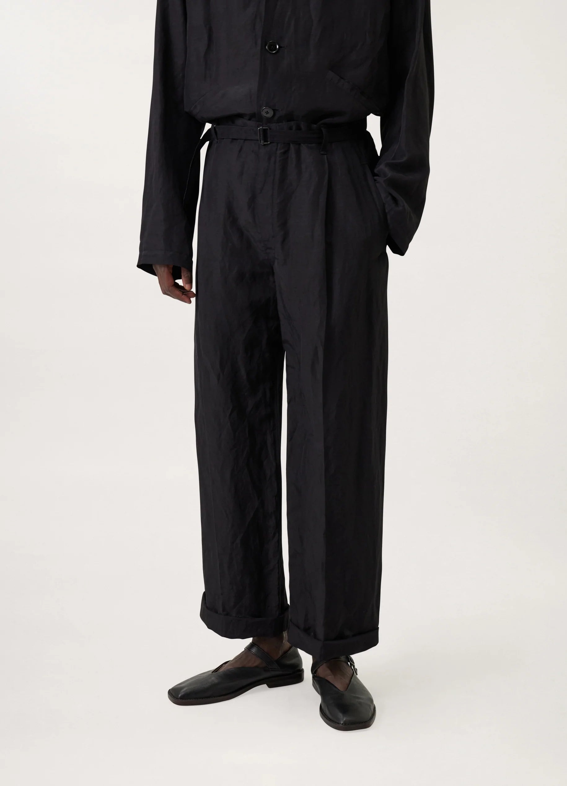 BELTED EASY PANTS
LINEN VISCOSE - 4