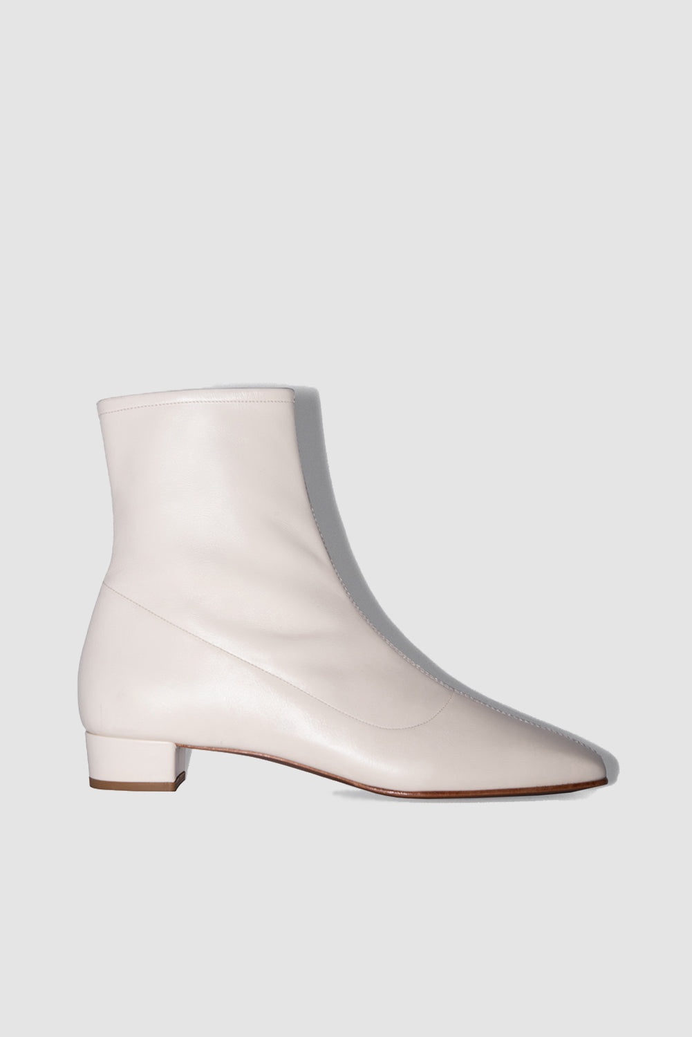 Este White Leather Ankle Boot - 1