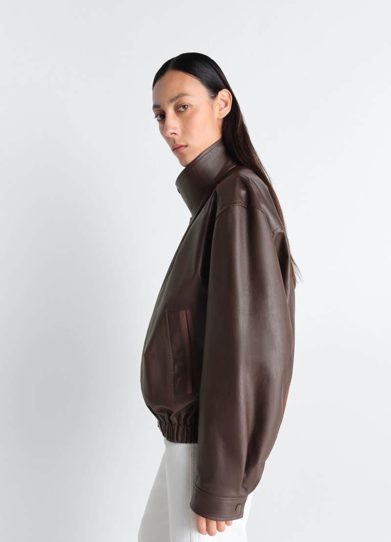 SOFT LEATHER BLOUSON IN PAPER COW LEATHER 8