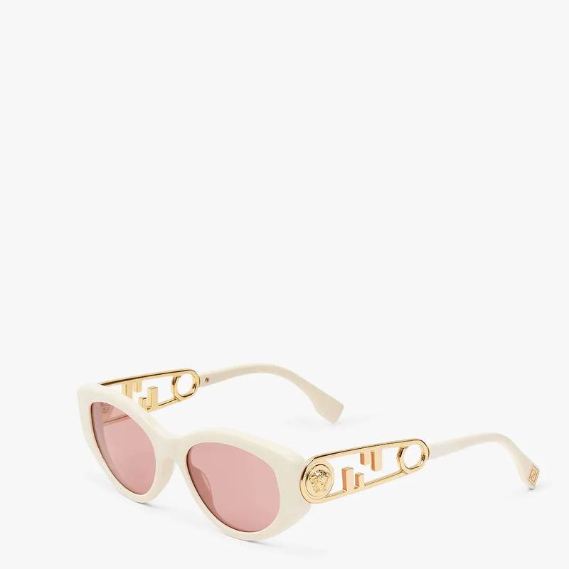 FENDI Fendace white acetate sunglasses outlook
