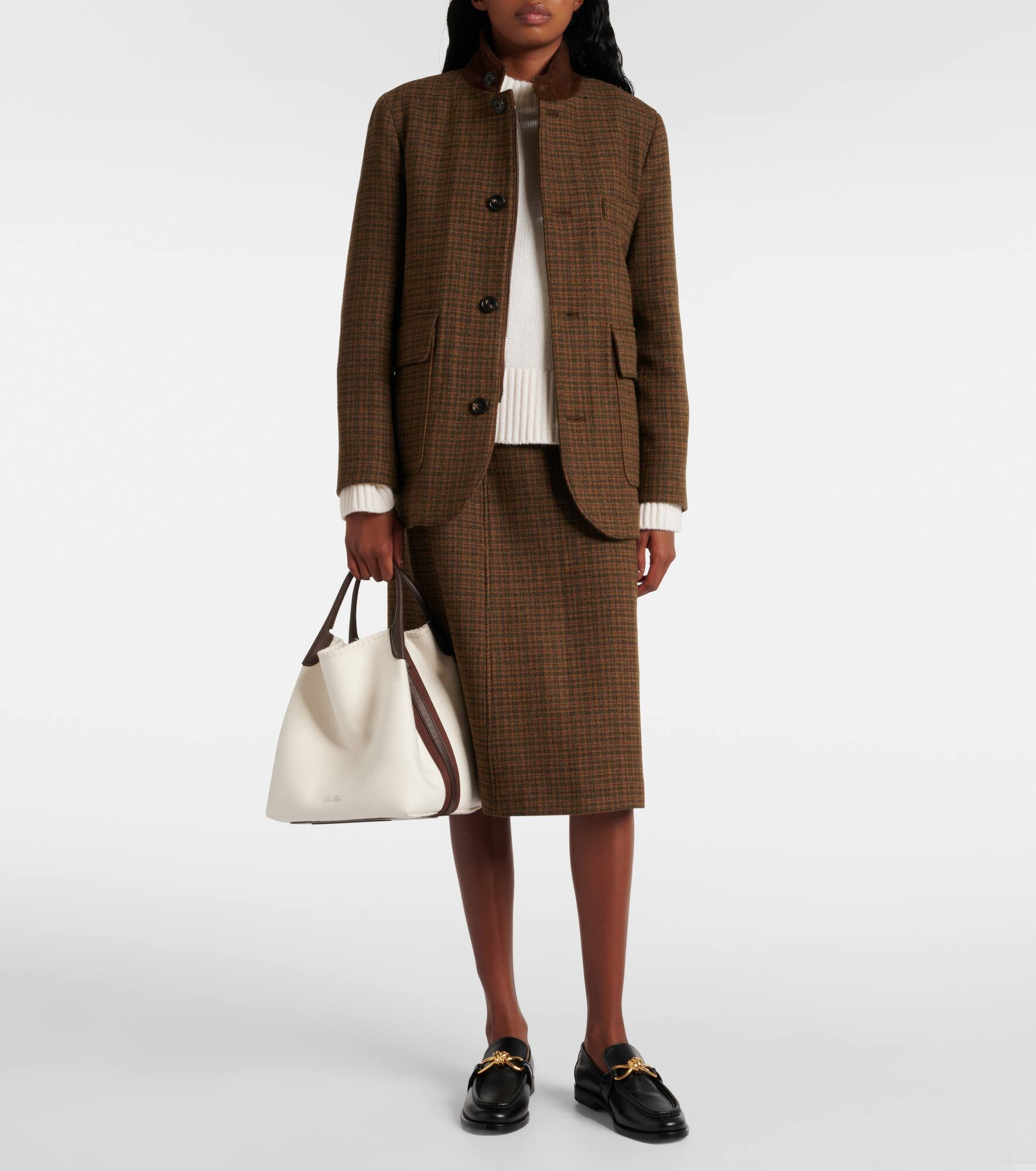 Bale Large leather-trimmed bucket bag - 5
