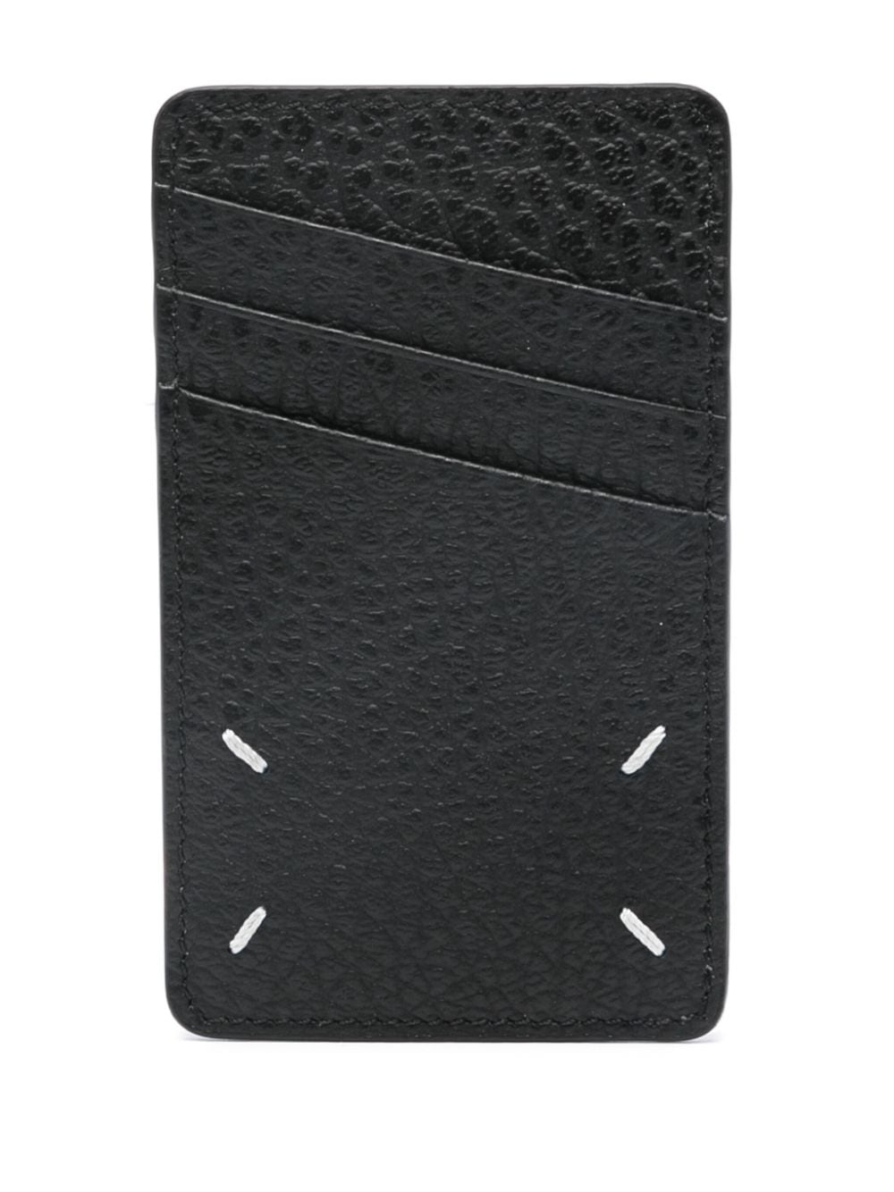 Four Stitch-print leather cardholder - 2