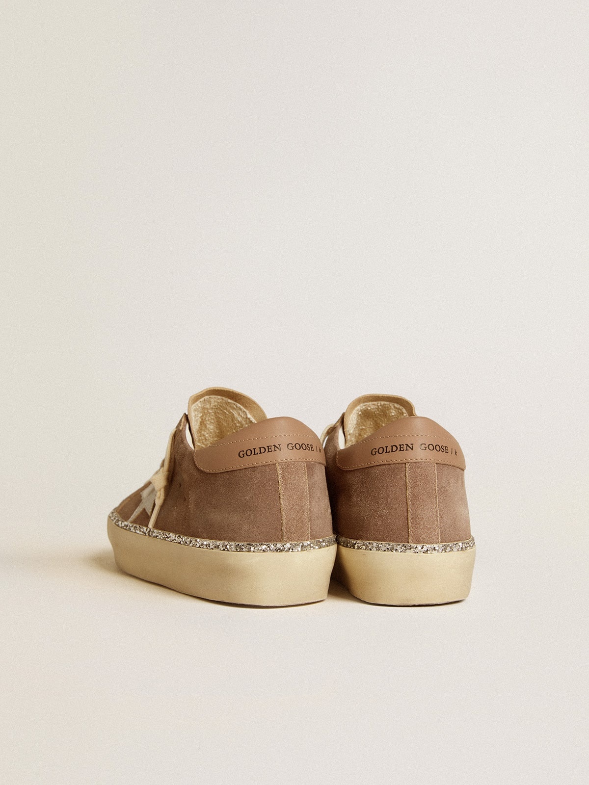 Hi Star in suede with silver leather star and leather heel tab - 4