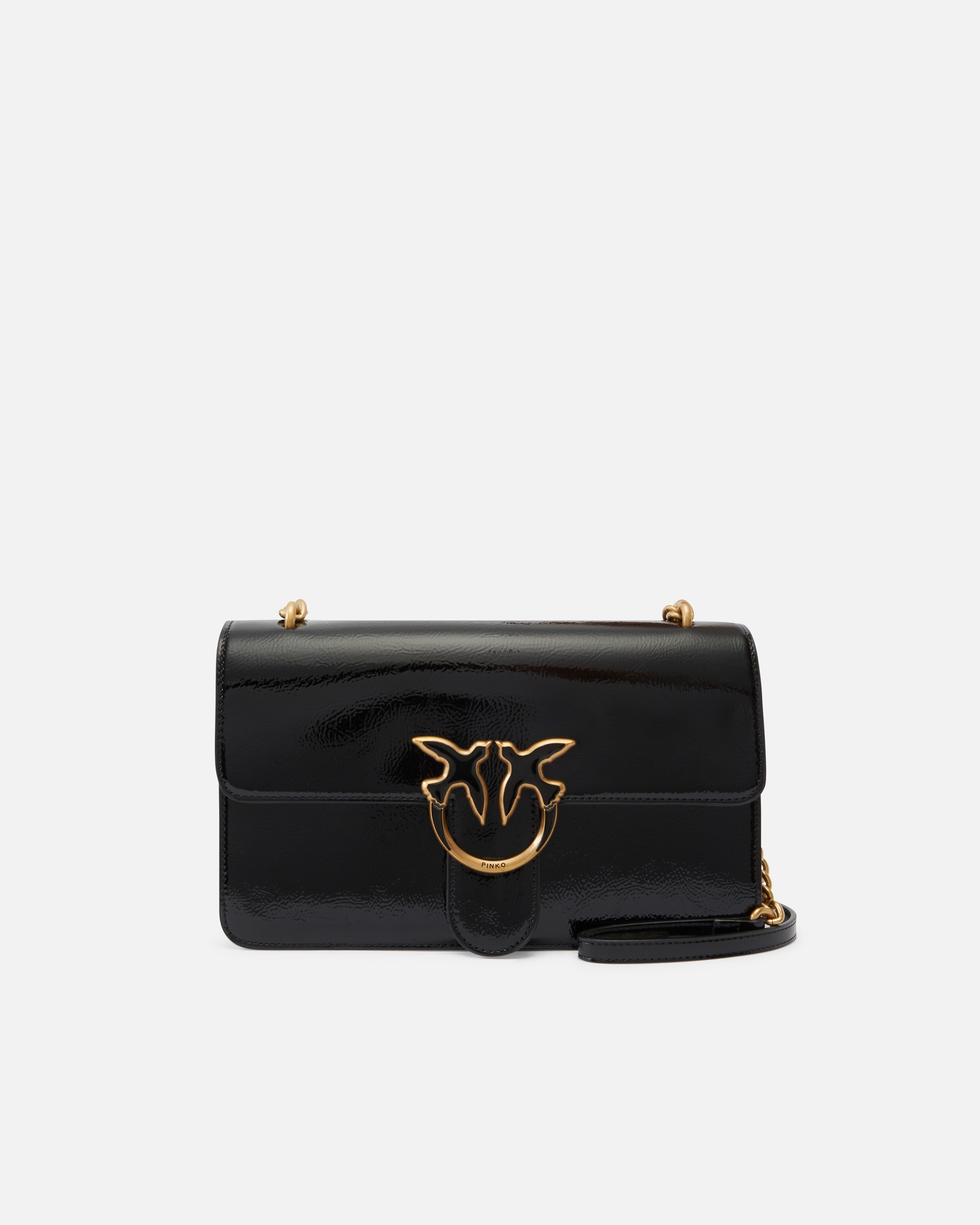 LOVE BAG GLOSSY CROSSBODY BAG - 1