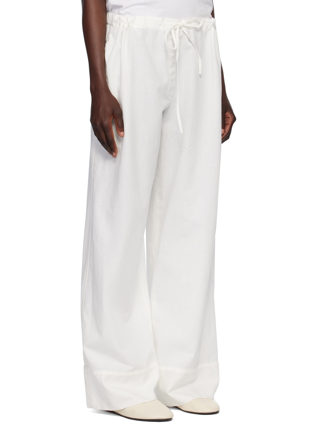 White Enea Trousers - 2