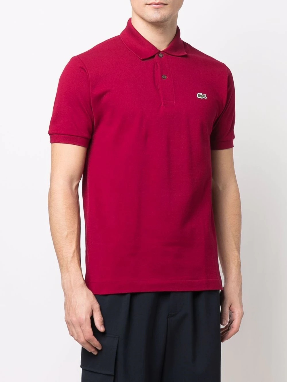 logo-patch polo shirt - 3