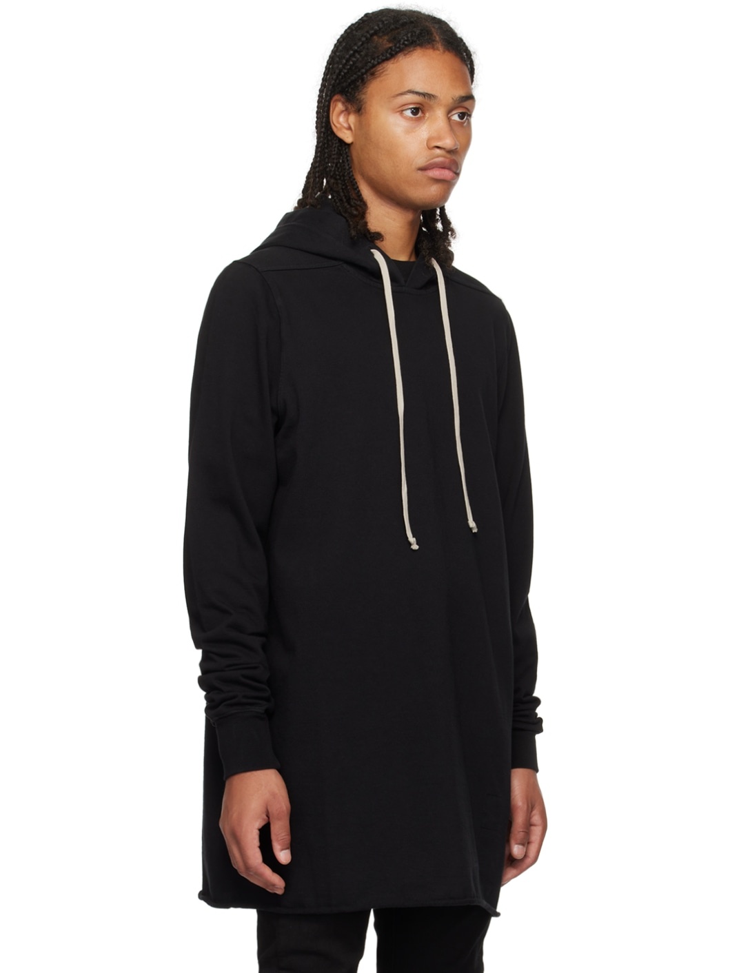 Black Drawstring Hoodie - 2