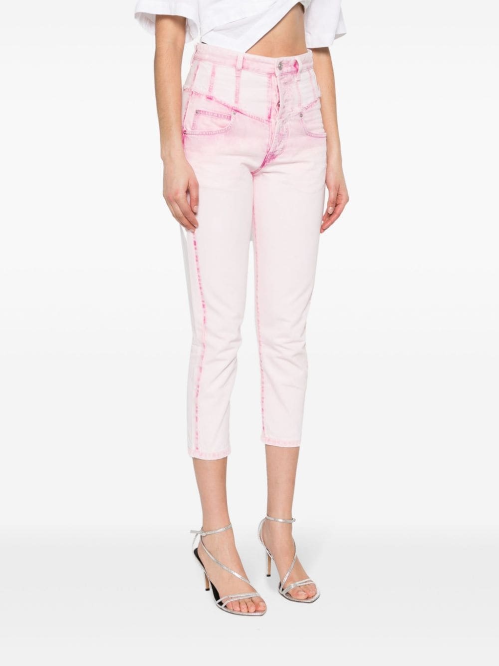 Oliviani high-rise cropped jeans - 3