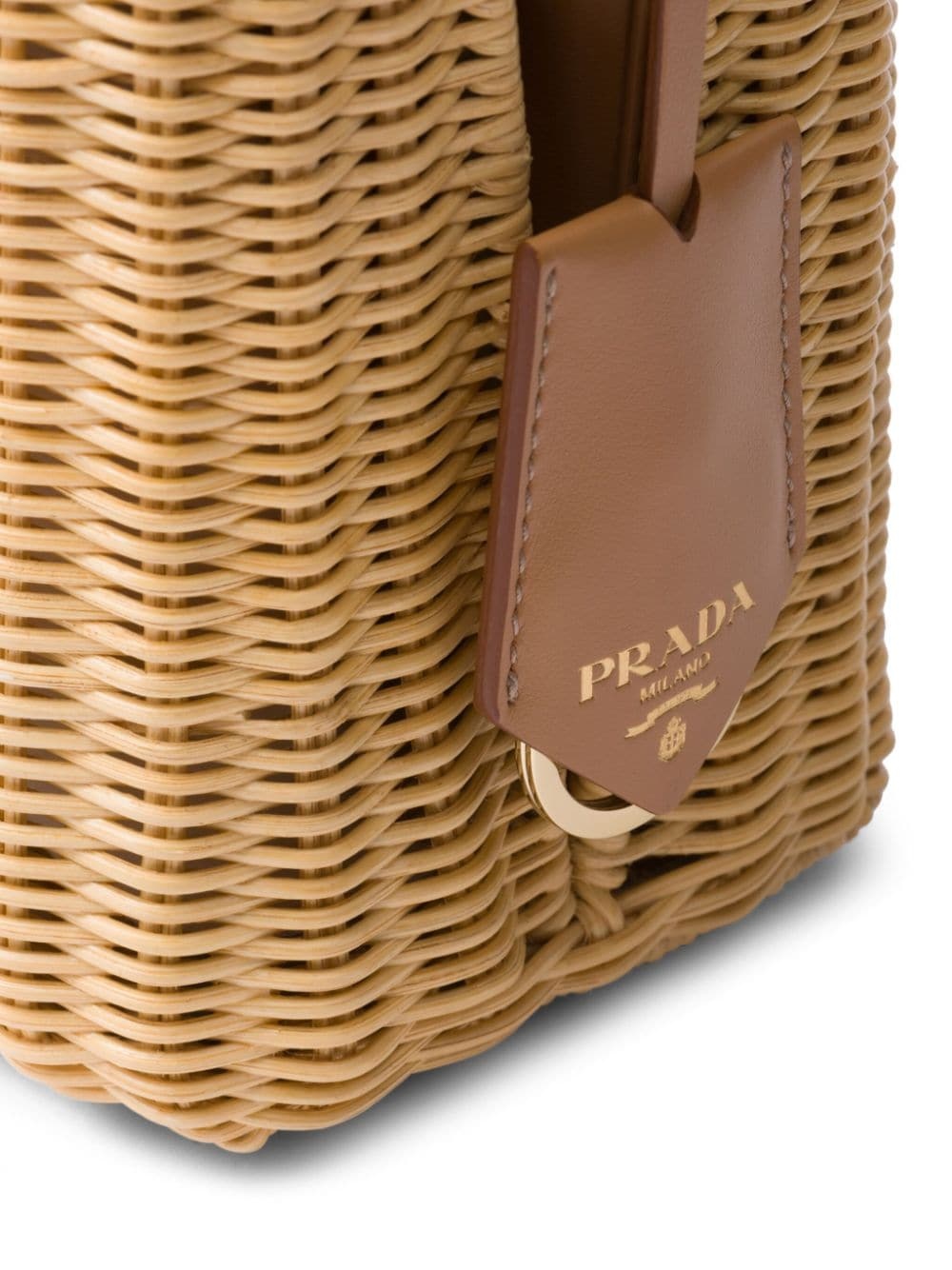 mini Panier Triangle-logo bucket bag - 4