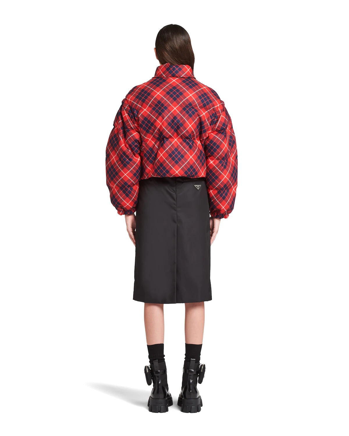 Plaid puffer jacket - 4