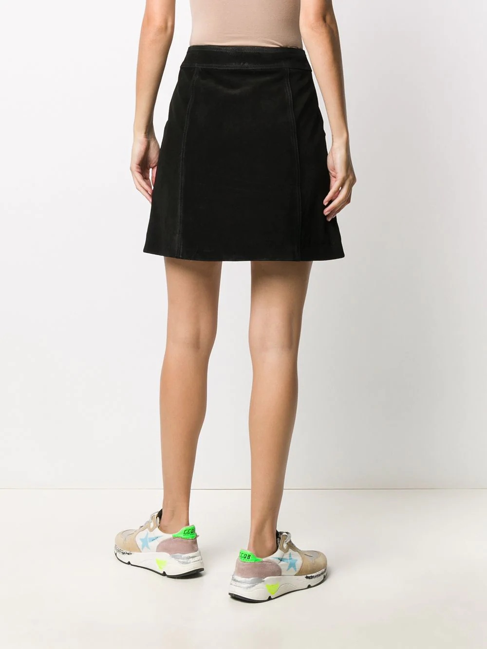 studded A-line mini skirt - 4