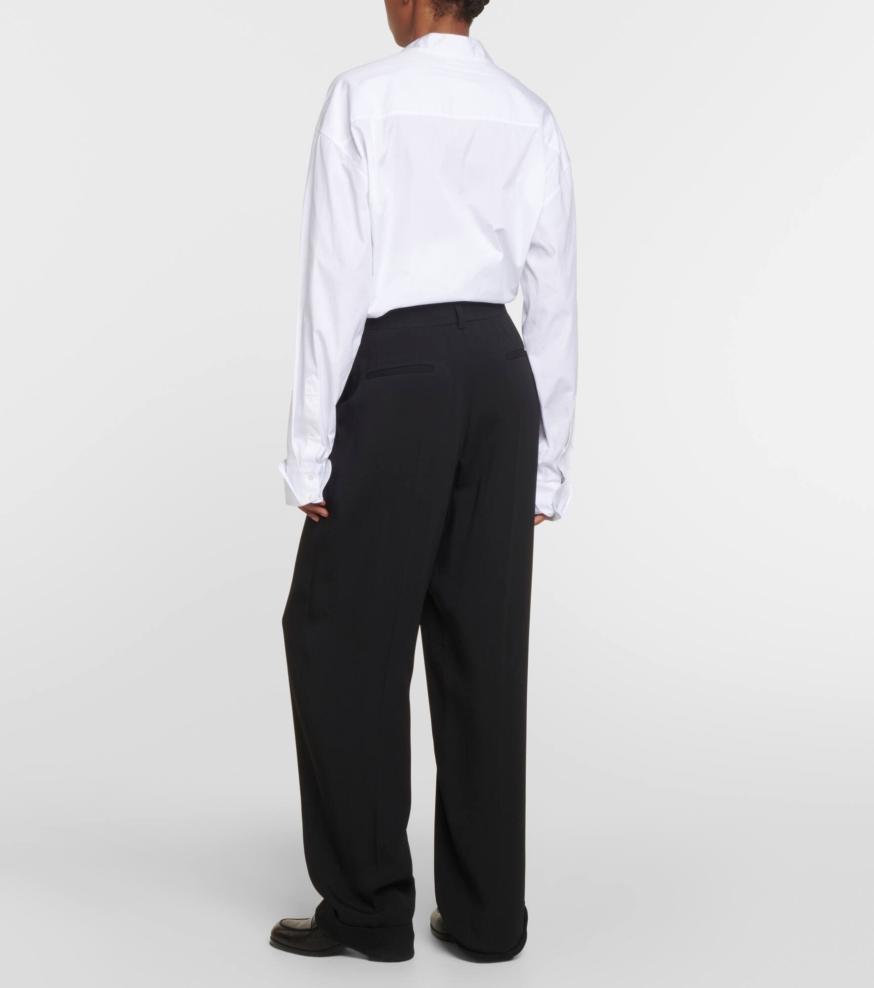 High-rise wide-leg pants - 3