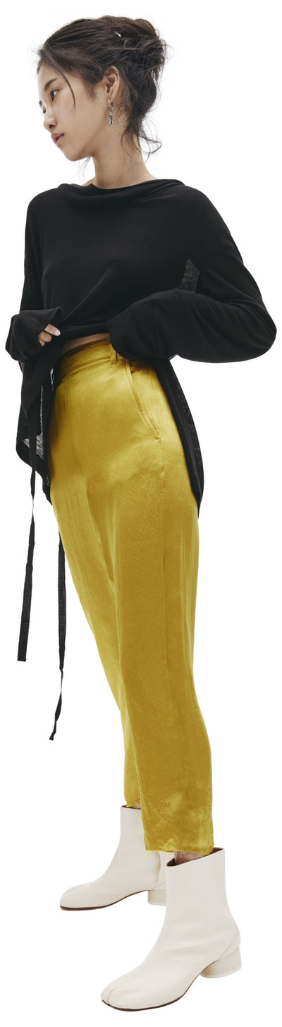 Ann Demeulemeester GOLDEN CROPPED TROUSERS outlook