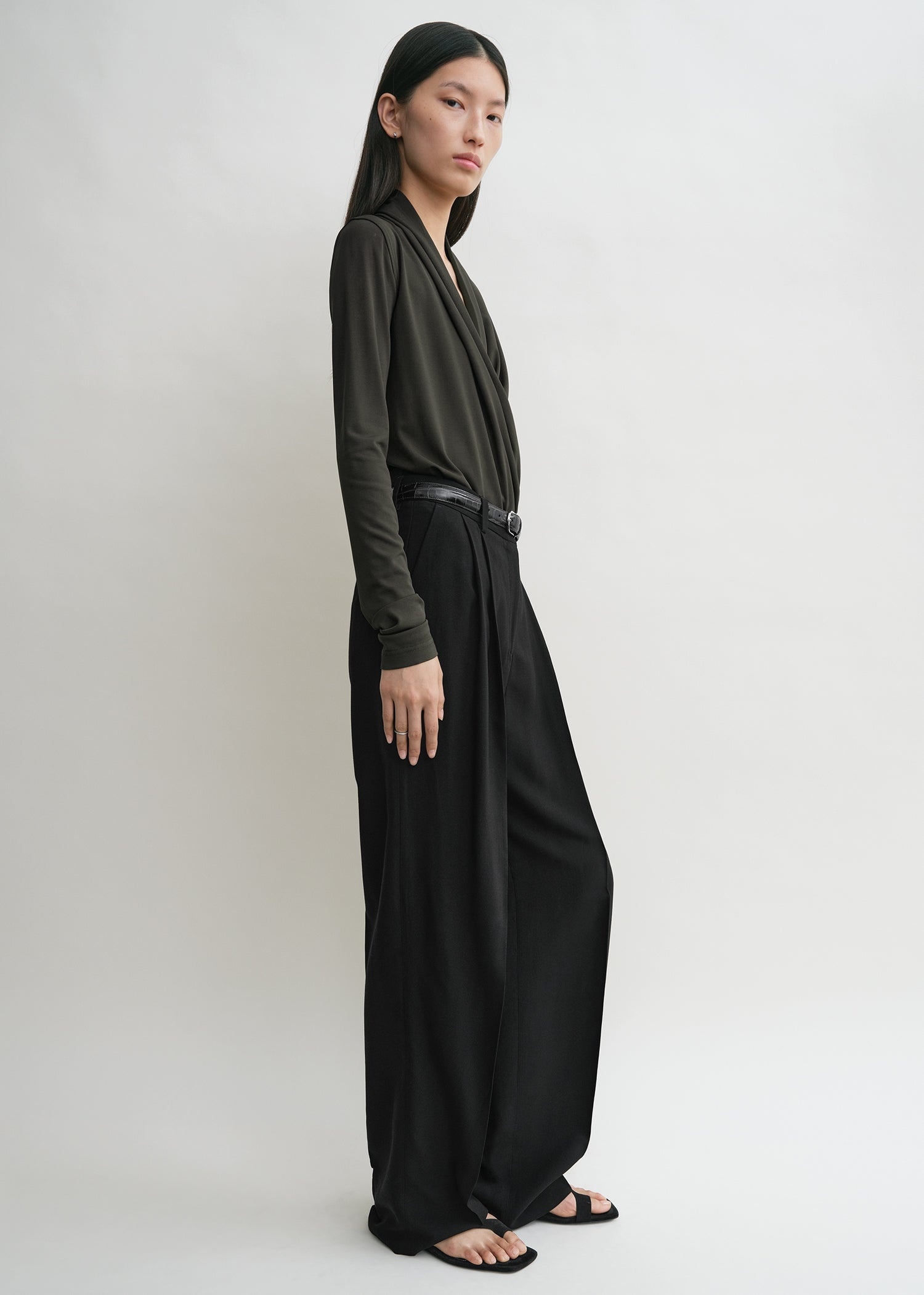 Overlapped jersey top pepper - 3