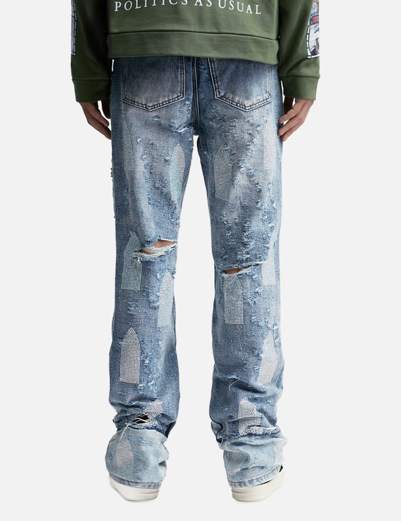 RHINESTONE WASHED DENIM 4