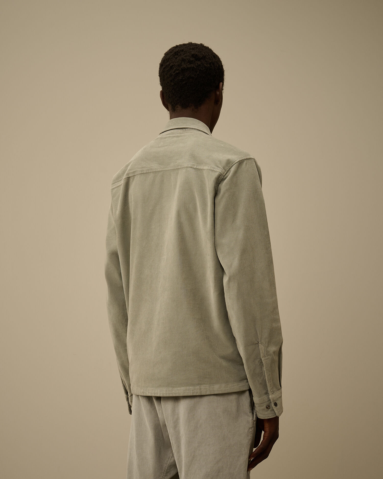 Corduroy Lens Zipped Overshirt - 4