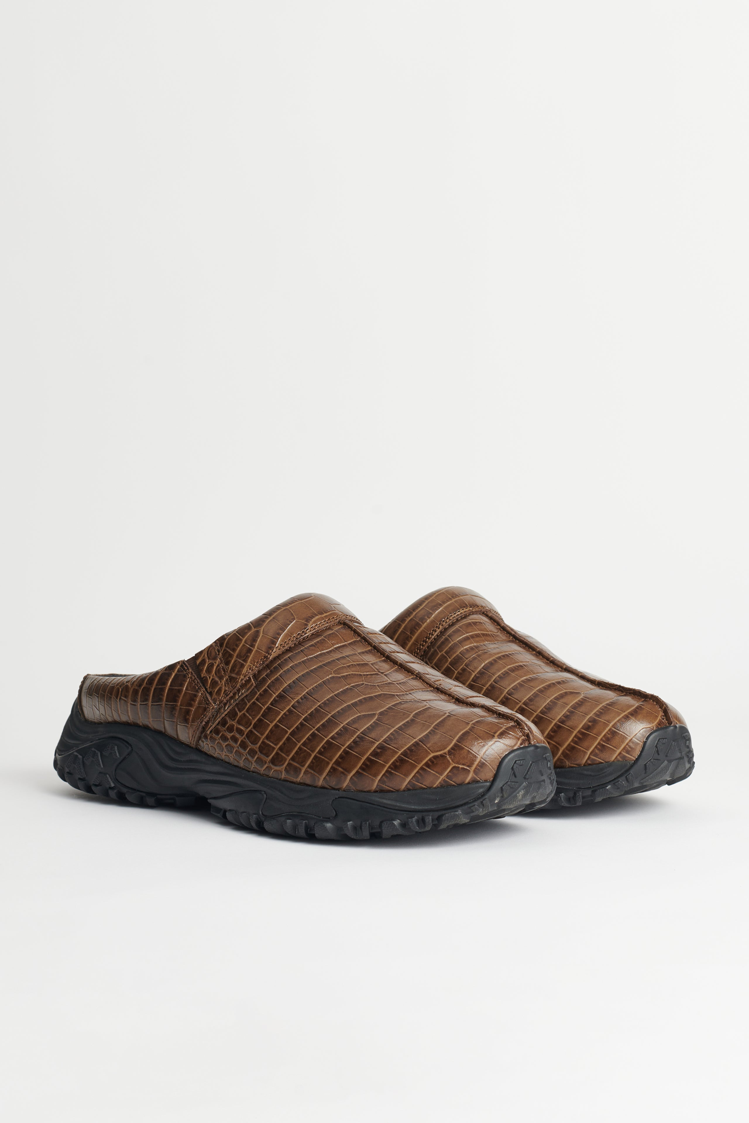 MARTINE ROSE X CLARKS CLOG BROWN CROC - 3