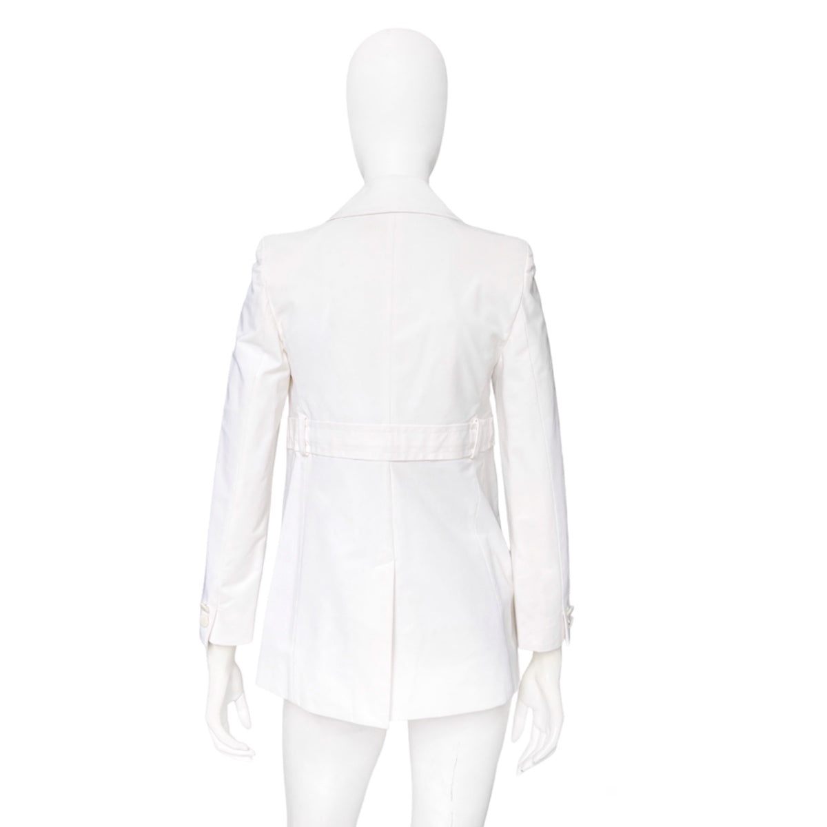 Gucci Spring 1996 Tom Ford Double-Breasted White Short Coat 38 - 4