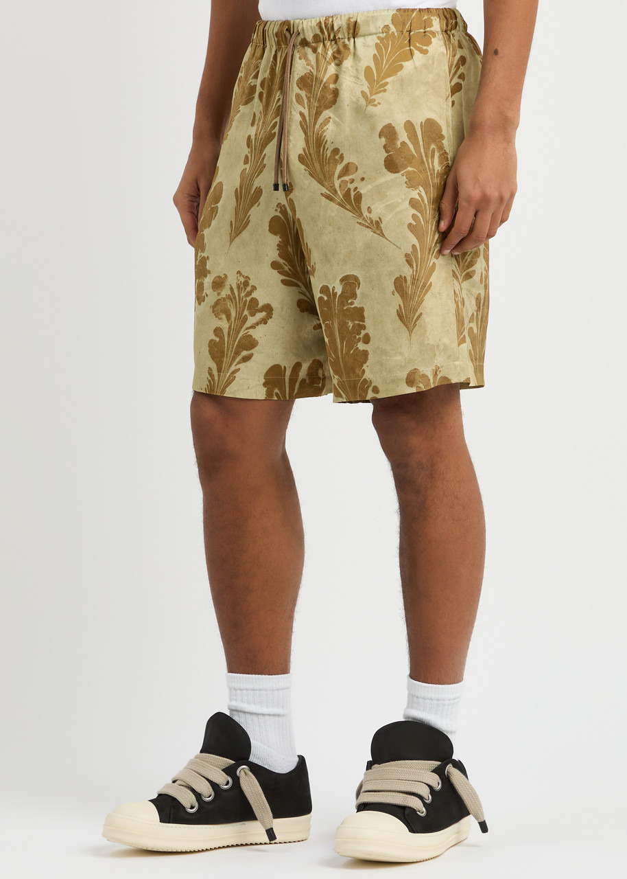 Dries Van Noten Piperi Printed Satin Shorts - 2