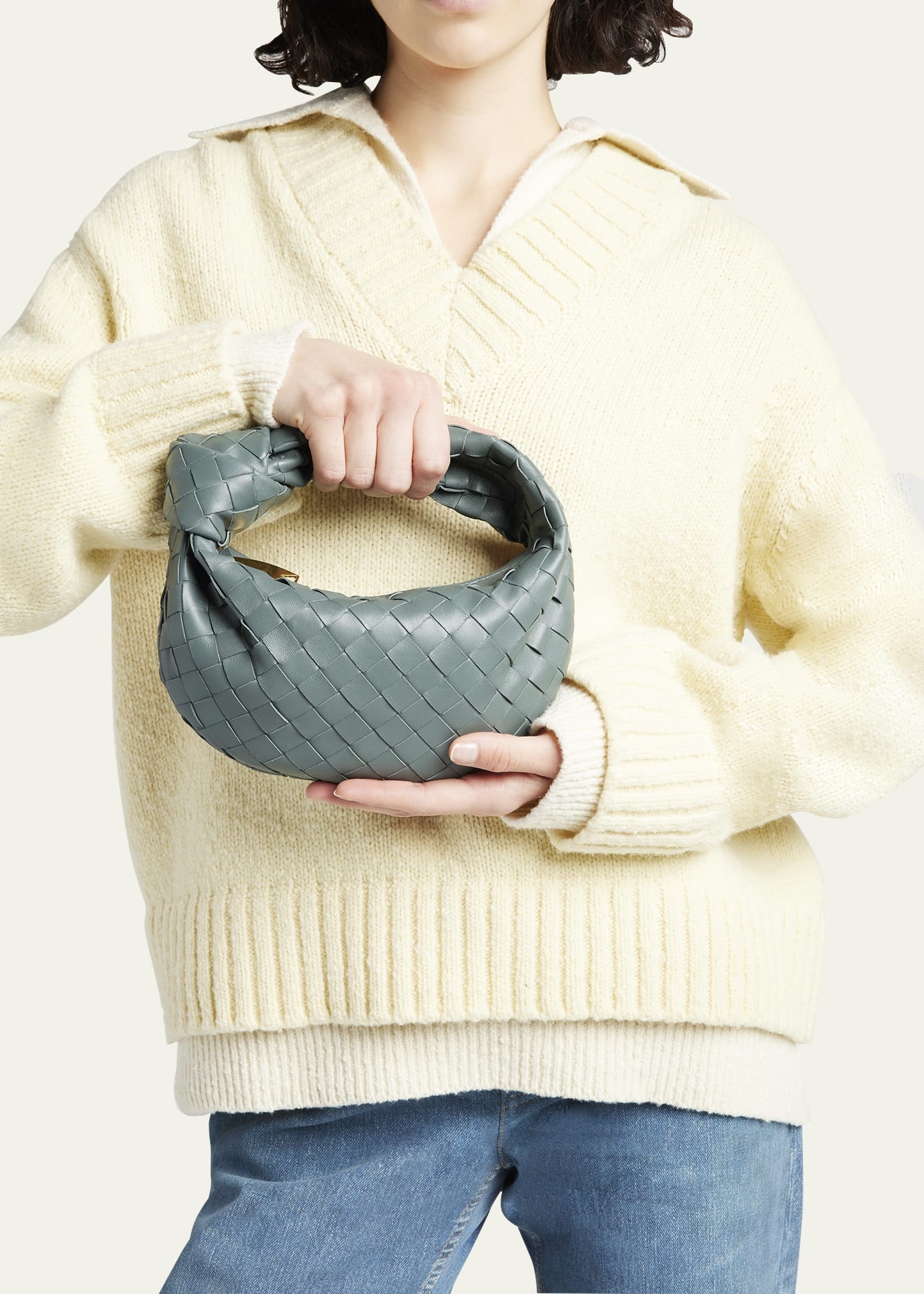 Jodie Mini Intrecciato Knot Hobo Bag - 2