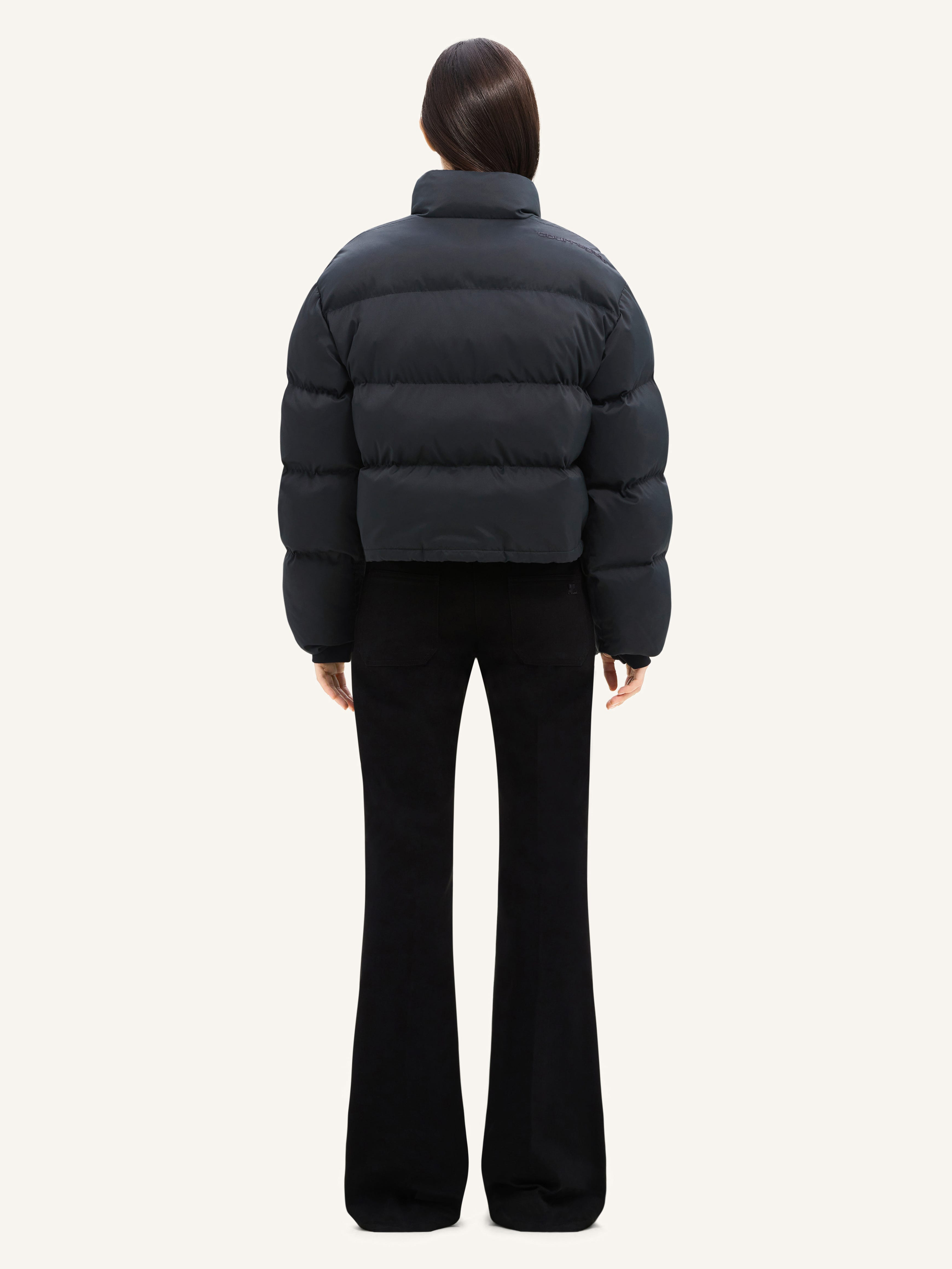 NYLON SHORT PUFFER JACKET - 4
