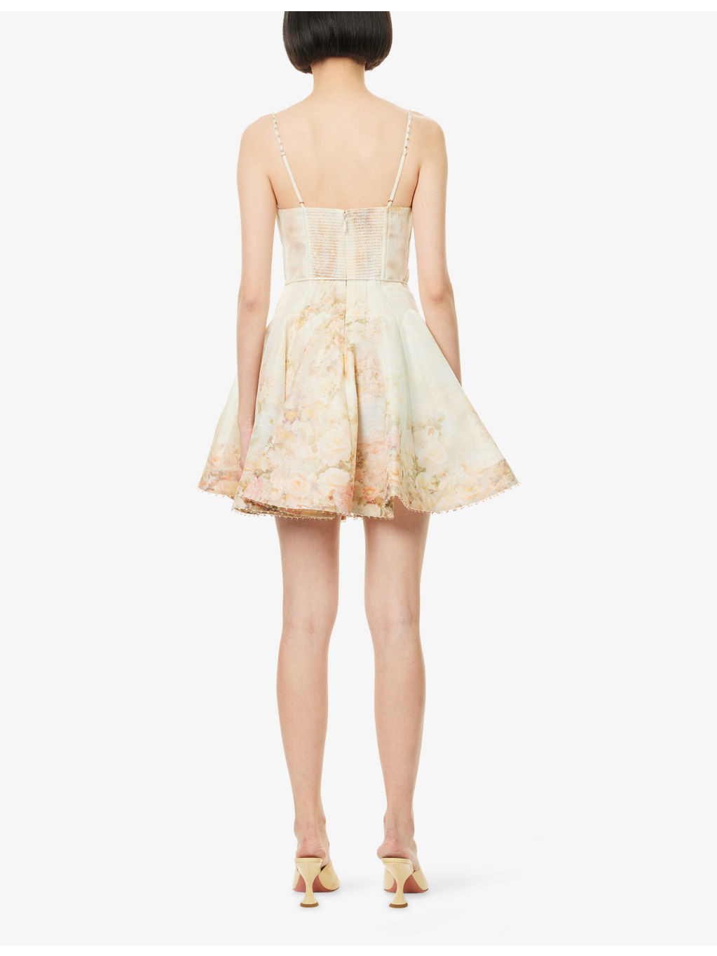 Memento Twist-Front Linen And Silk Mini Dress - 4