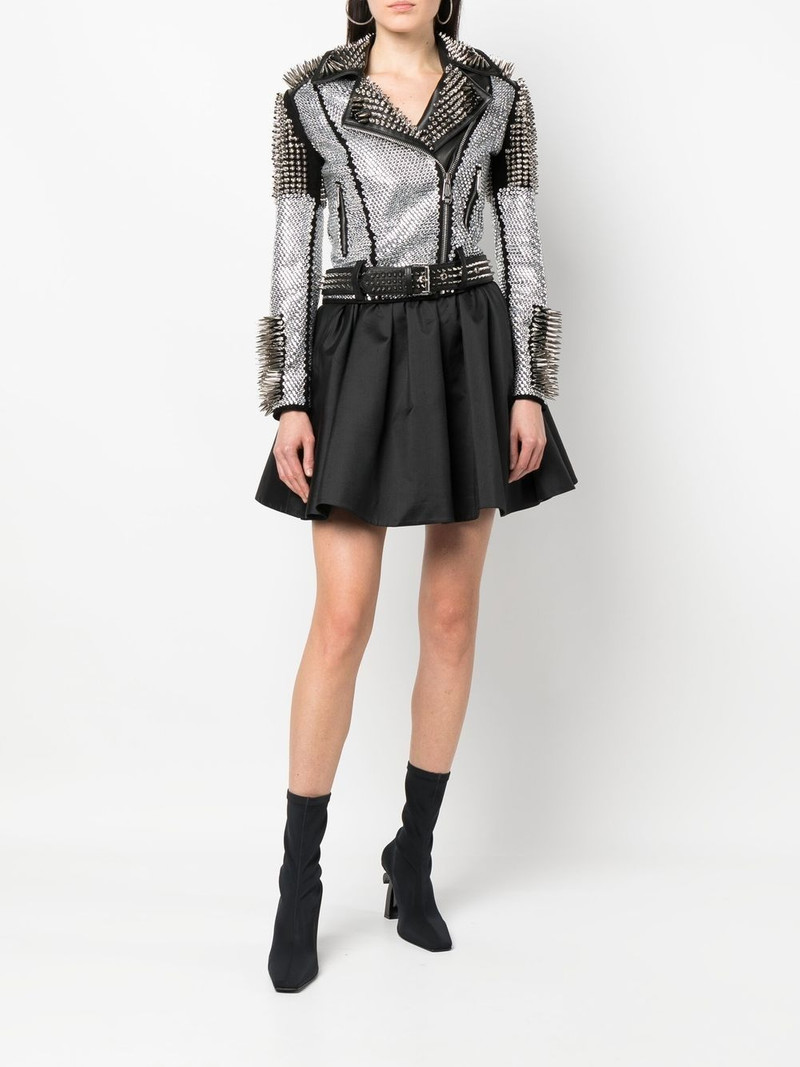 PHILIPP PLEIN crystal studded jacket outlook
