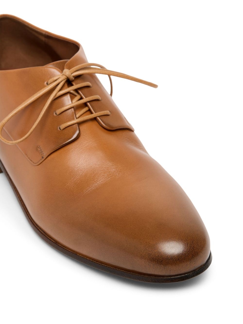 almond-toe leather derby shoes - 4