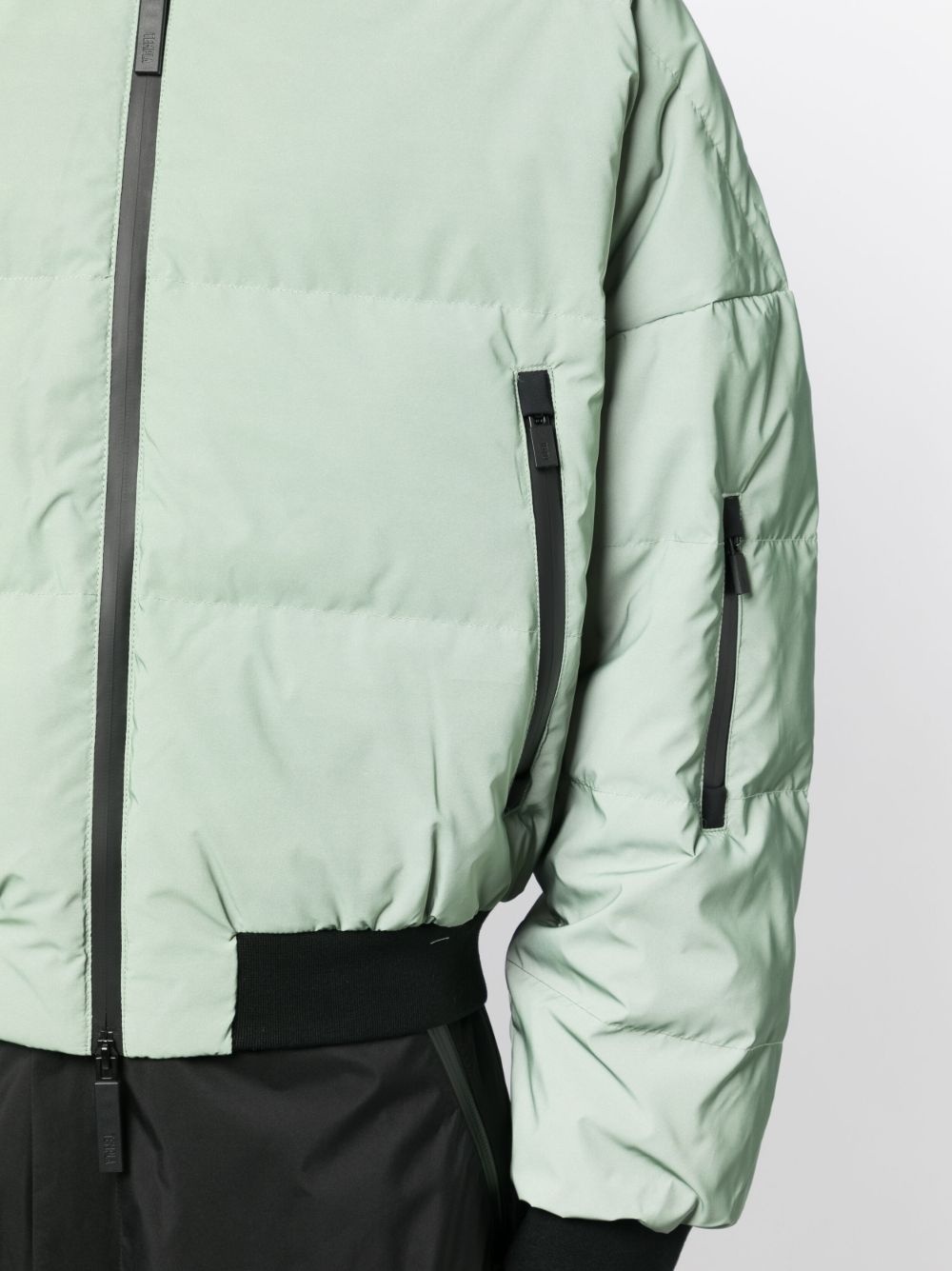 reflective bomber padded jacket - 5