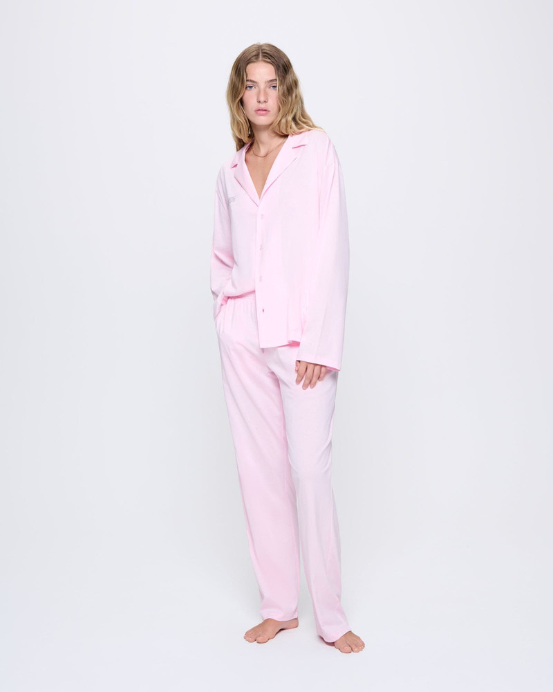 Womens 365 Lightweight Long Pyjama Set  - Magnolia Pink 1