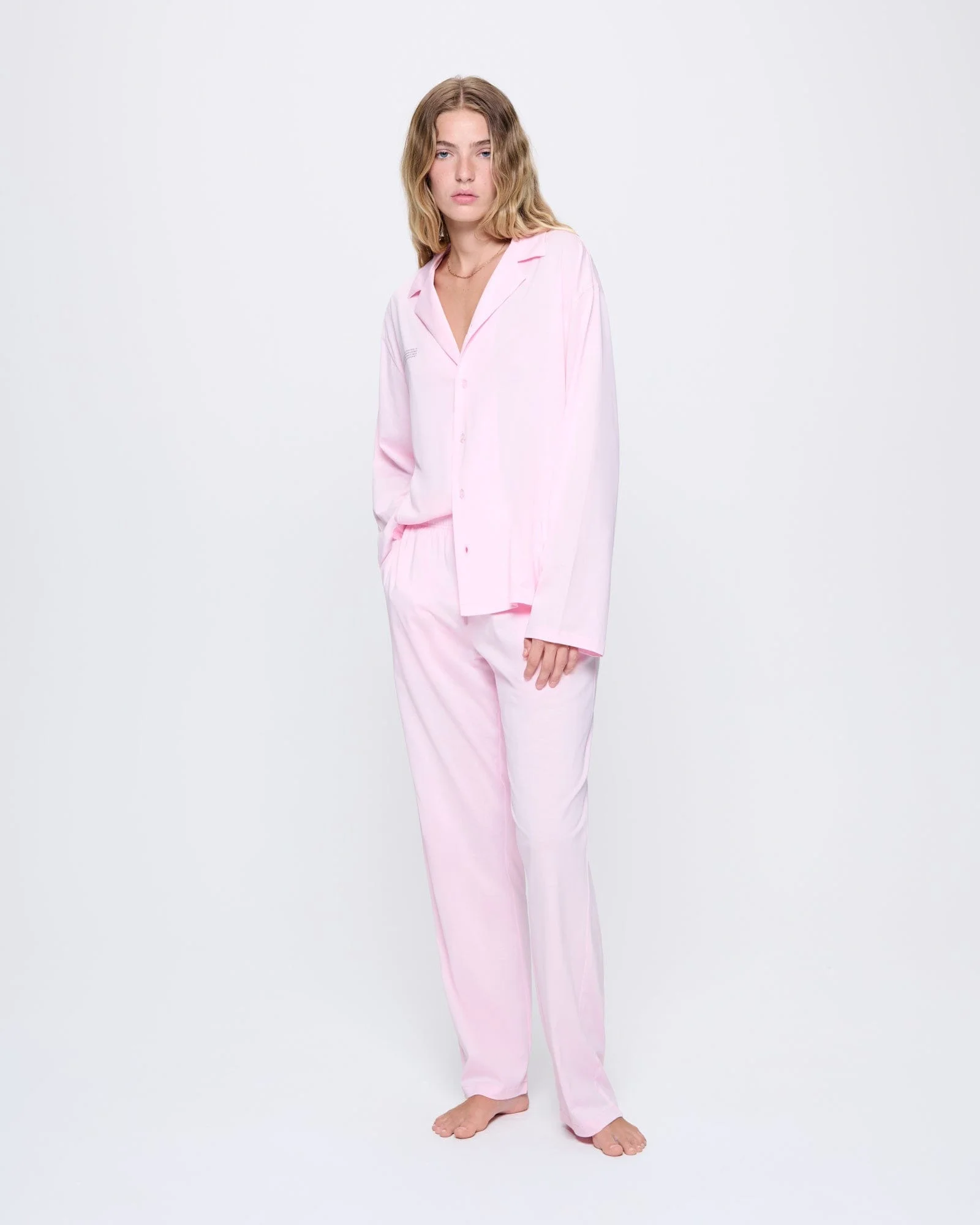 Womens 365 Lightweight Long Pyjama Set - Magnolia Pink - 1