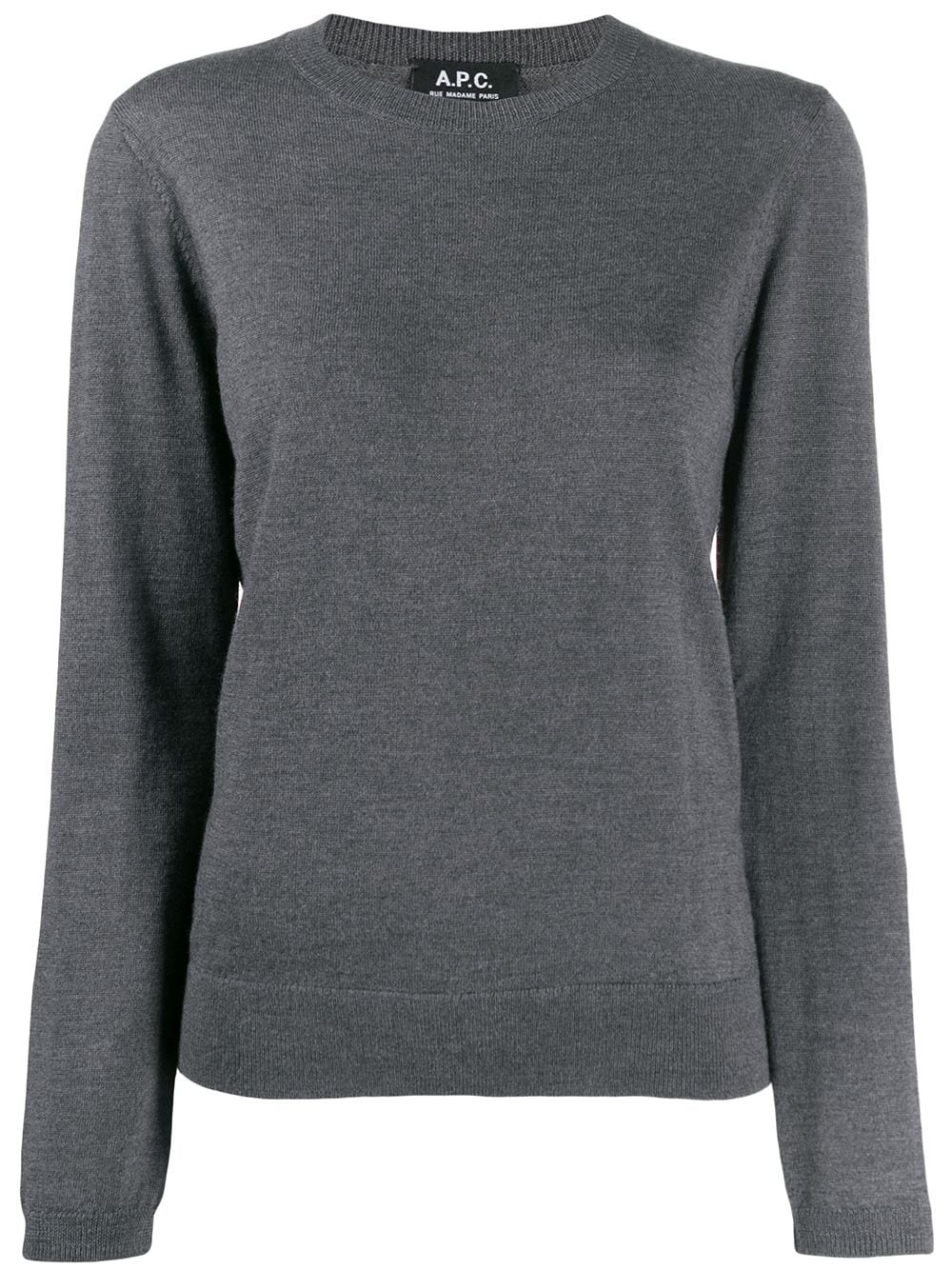 fine-knit boat-neck jumper  - 1