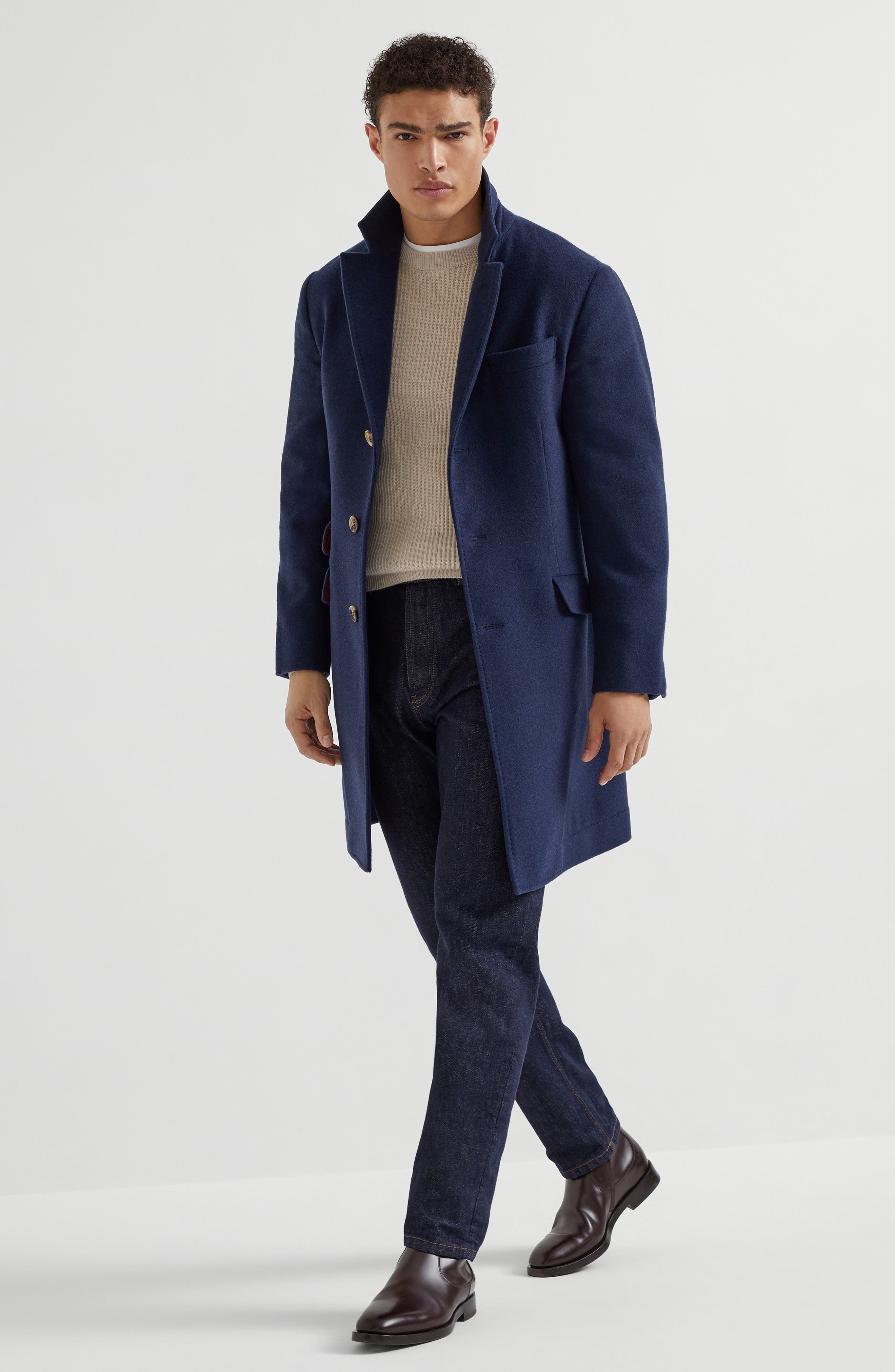 Brunello Cucinelli Water-resistant coat in Avio Blue at Nordstrom - 6